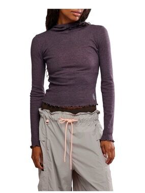 NWT FP Movement breath‎ easy layer hoodie chocolate